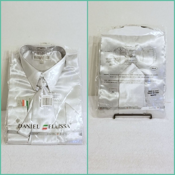 🚫SOLD🚫 🆕️ Daniel Ellissa Silver Shirt & Tie Set - Picture 5 of 5